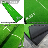 Maßgefertigte Indoor-Büro-Golf-Putting-Matte mit Kordelzugbeutel für das Training