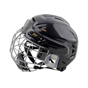 Casque de hockey de protection couleur unie avec visière personnalisée de haute qualité 2026 et conception modulaire en fil d'acier - Product Image 1