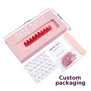 <span class=keywords><strong>Faux</strong></span> <span class=keywords><strong>Ongles</strong></span> Amande Floraux Français en Gros à Bas Prix, 24 Pièces Amovibles à Presser, <span class=keywords><strong>avec</strong></span> Boîtes d'Emballage, pour les Doigts - Product Image 5