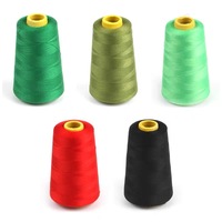 Fil à coudre 100% polyester teint sur mesure par le fabricant, 40/2, marque personnalisée Chine Zhejiang