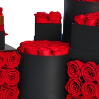 Maßgefertigte Hochzeitstag Geburtstag Muttertag Abschluss Valentinstag Ewige Langlebige 3-5 Jahre Haltbare Getrocknete Blumen