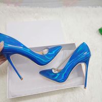 Nouvelle Collection 2026 – Escarpins Élégants à Talons Aiguilles et Bout Pointu Couleur Néon Holographique pour Femme, Idéals pour Fêtes, Mariages et Clubs