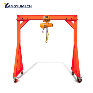 Remote Control portabel Pulley Track <span class=keywords><strong>Mini</strong></span> Gantry Crane aluminium Alloy portabel 3 Ton kecil tunggal Girder Gantry Crane - Product Image 2