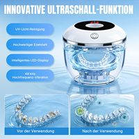 Nouveau design – Nettoyeur ultrasonique portable USB pour prothèses dentaires – Machine de nettoyage électrique intelligente alimentée par USB
