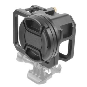 <span class=keywords><strong>Precio</strong></span> de fábrica, Carcasa para cámara de acción, jaula para cámara para <span class=keywords><strong>GoPro</strong></span> <span class=keywords><strong>Hero</strong></span> 11 10 <span class=keywords><strong>9</strong></span>, negro con filtro de lente UV, Juego de tapa de lente - Product Image 3