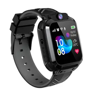 Reloj inteligente para niños, teléfono Gps, reloj de pulsera para niños, reloj azul de silicona Digital Gps, videollamada para niños, tarjeta SD portátil negra - Product Image 1