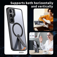 Étui pour Samsung Galaxy S24 Ultra avec béquille, étui magnétique pour Samsung Galaxy S24 Plus S25 Ultra, étui de protection antichoc