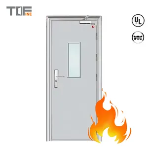 High Quality Fireproof Security Stable Fire Rated Steel Door For Metal Building Hospital Apartment