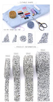 Qiao − bande de strass en cristal, en résine, pierres précieuses, accessoire décoratif pour robe de mariée, vente d'usine