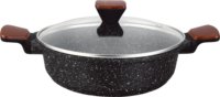 Ucc-Life Classic Batterie de cuisine 9 pièces avec fond d'induction écologique Ustensiles de cuisine en métal avec couvercle en verre trempé
