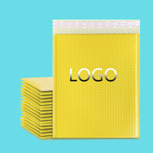 ถุงฟองอากาศแบบรีไซเคิลสีเหลือง ขนาด 11x13+4 ซม. หนา สำหรับเครื่องสำอาง เครื่องประดับ ซีดี ซองจดหมาย ถุงส่งด่วน - Product Image 1