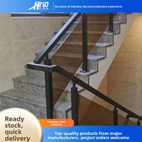 Rampe d'escalier et balustrade de balcon en acier inoxydable 304 brossé sur mesure pour villa - Installation moderne minimaliste sans perçage