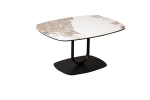 Mesa de Centro Moderna Decorativa en Oferta con Tapa de Vidrio Templado de 6+6MM, Muebles para Sala de Estar, Juego de Mesa de Comedor - Product Image 6
