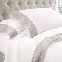Hot Selling Hochzeit Bettlaken Schöne Qualität und Spitzen besatz Bettwäsche Set