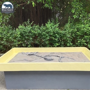 زيجونج-سحلية زرقاء عالية الجودة ، حجم الديناصور الأصلي ، حفر متحرك ، حفريات Dnosaur - Product Image 3