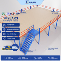 Système de rayonnage industriel en acier directement de l'usine |   Capacité de 300 kg/m² |   Solution personnalisée de plancher de mezzanine pour entrepôt