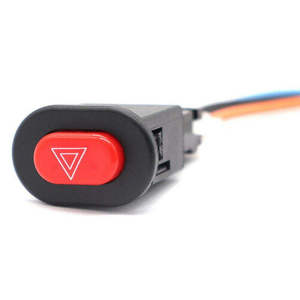 Warning Emergency Lamp Signal Flasher Motorcycle Hazard <b>Light</b> Double Flash Button Switch with 3 <b>Wires</b> Universal 12V CR Brand - Product Image 1