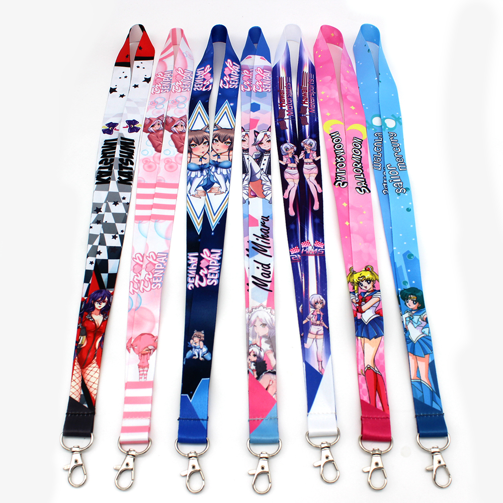 Competitive Price Factory Direct Sales Cute Safety Woven Logo Neck Ring Key Lanyard RPET