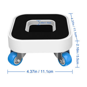 Glissières pour meubles, roulettes pour appareils électroménagers avec rotation à 360°. Roues rotatives pour déplacer facilement les meubles lourds, coussin de déménagement pouvant soulever - Product Image 2