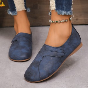 <span class=keywords><strong>Ballerine</strong></span> da <span class=keywords><strong>Donna</strong></span> Primavera-Estate Stile Vintage, Tinta Unita, Punta Rotonda, Chiusura con Gancio e Anello, Leggere e Traspiranti, Tomaia in PU Morbido - Product Image 3