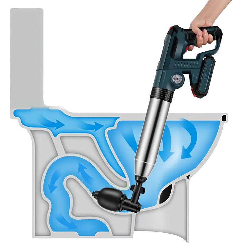 household high pressure stainless steel sink pipe pump drain cleaner drain opener toilet plunger dredge