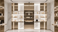 Vitrine à parfums en métal avec éclairage LED, dimensions personnalisables, durable et facile à nettoyer pour les magasins de détail et les boutiques de cosmétiques