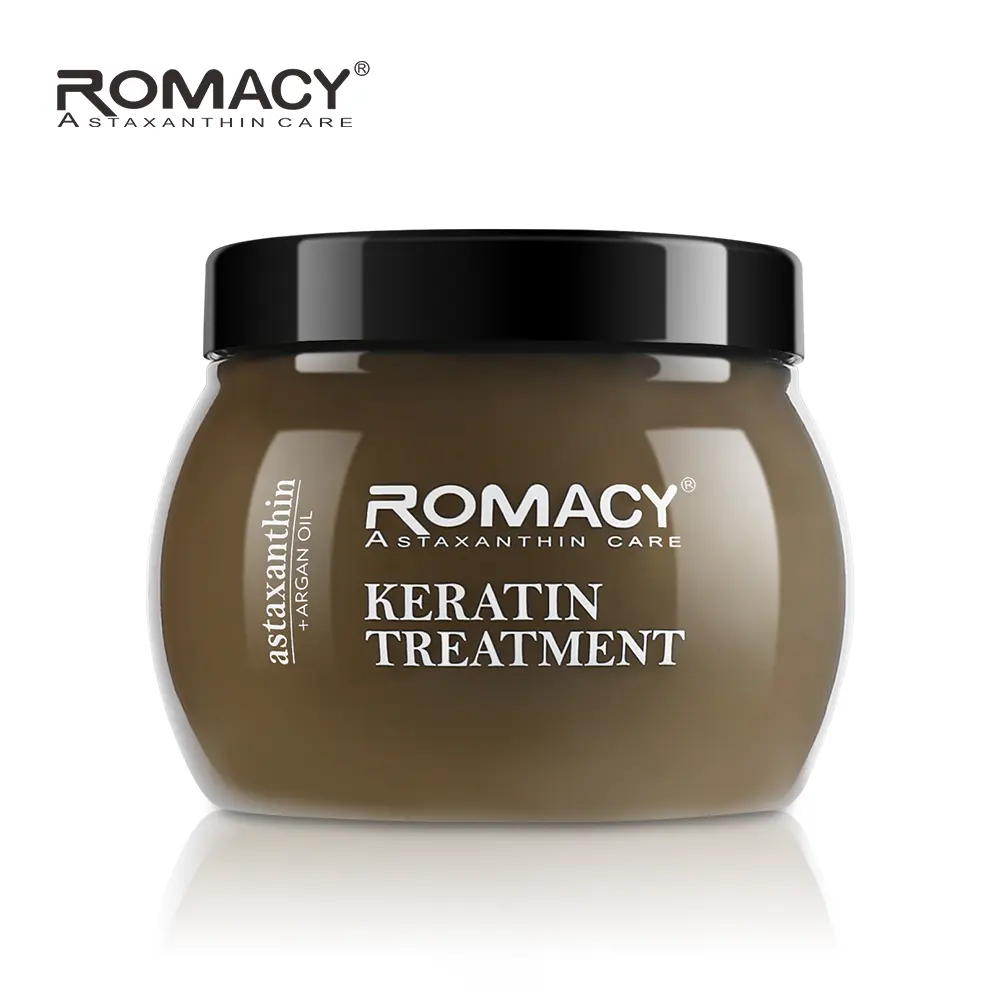 Romacy Eigenmarke 500 ml Keratin-Haarmaske Behandlung OEM ODM Keratin-Haar-Kollagen-Creme für Salon