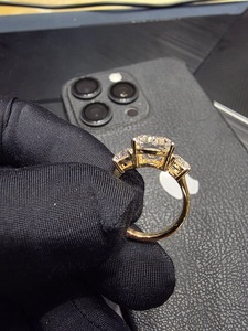 Premium yellow gold <b>ring</b> elegant wedding band simple design bright finish daily wear jewelry gift for timeless style - Product Image 6