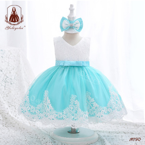 Vestido <span class=keywords><strong>de</strong></span> Fiesta Ecológico para Bebés Yoliyolei, Vestido <span class=keywords><strong>de</strong></span> Bautizo Formal con Lazo y Flores para Niñas, Vestido <span class=keywords><strong>de</strong></span> <span class=keywords><strong>Cumpleaños</strong></span> para Bebés <span class=keywords><strong>de</strong></span> <span class=keywords><strong>1</strong></span> <span class=keywords><strong>Año</strong></span> - Product Image 2