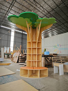 ชั้นวางหนังสือรูปต้นไม้สำหรับเด็ก ชิคิโตส มอนเตสซอรี่ ห้องสมุดเด็ก ชั้นวางหนังสือแบบตั้งพื้น ตู้มุมสำหรับสถานรับเลี้ยงเด็ก ชั้นวางหนังสือไม้สำหรับเด็กก่อนวัยเรียน มุมอ่านหนังสือสำหรับเด็กเล็ก - Product Image 2