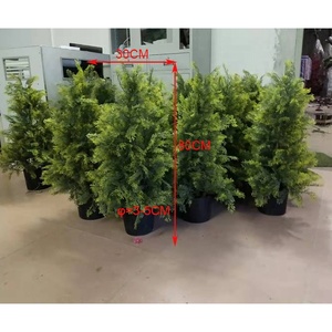 Customized 80cm Height Mini Artificial Cypress <strong>Tree</strong>, Potted Decorative Wood <strong>Tree</strong> <strong>Trunk</strong> Cypress <strong>Tree</strong> Plant Artificial <strong>for</strong> <strong>Sale</strong> - Product Image 2