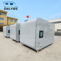 ONLYWE Petites maisons conteneurs, maison mobile sur roues, 2 chambres, petite maison mobile à vendre près de chez moi, maison modulaire moderne pour hôtel