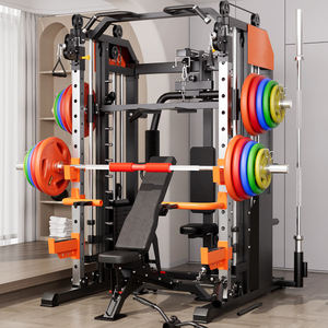 Stazione Multifunzionale Smith Machine, Rack per Squat <span class=keywords><strong>Combo</strong></span>, Cavo Crossover Smith, Attrezzatura da Palestra con Puleggia, Trainer Multipower - Product Image 1
