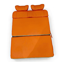Banc de van 2 places sur mesure en cuir Nappa orange, rabattable et pliable, pour Mercedes Sprinter V-Class