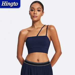제조업체 액티브 탑스 맞춤 로고 여성 짐 피트니스 운동 요가 브라 78% 나일론 22% 스판덱스 다중 조절 스포츠 브라 - Product Image 2