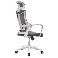 Meubles de bureau modernes, chaises de couleur grise