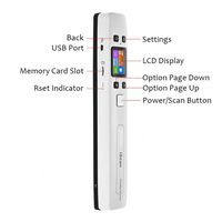 Escáner de Documentos Portátil GZLANU Mini, 1050DPI HD a Color, USB/WiFi, Batería de 820mAh, JPG/PDF, Uso en Oficina, en Stock