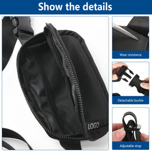 Su misura impermeabile Sport LULU Yoga in Nylon in vita ovunque con cintura a tracolla da viaggio escursionismo da corsa marsupio marsupio da donna - Product Image 3