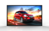 2500-3000 Nits layar LCD 43-65 inci penanda jendela Digital untuk tampilan sambutan bandara kereta bawah tanah