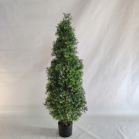 Arbre topiaire artificiel en cèdre de 4 pieds, arbre de plantes de pin de cyprès d'intérieur extérieur pour la décoration