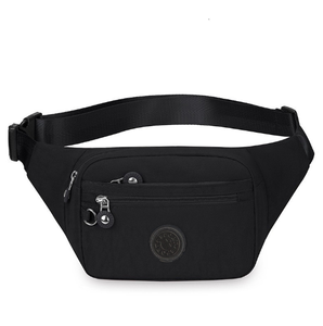 Tas pinggang nilon wanita, kapasitas besar tahan air luar ruangan Travel olahraga tas pinggang dengan penutup ritsleting - Product Image 6