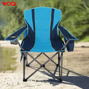 Chaise de camping pliable extra large WOQI Outdoor, capacité de charge 450 lbs, structure en aluminium, bleu paon, chaise de jardin - Product Image 3