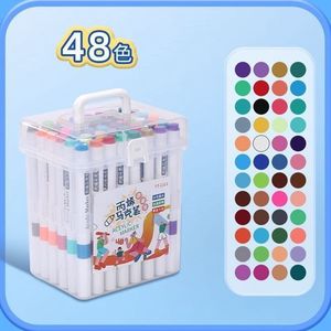 Marqueurs d'art Xi Peptide 60 couleurs à pointe rigide lavables à l'eau pour le dessin des enfants et l'utilisation scolaire - Product Image 4