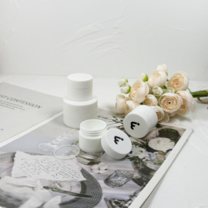 Pots en plastique ronds roses noirs blancs personnalisés Crème cosmétique en plastique - Product Image 4