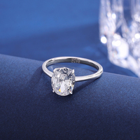Vente en gros d'usine, bijoux en argent sterling 925, bagues pour femmes en zircone cubique, bagues de fiançailles et de mariage