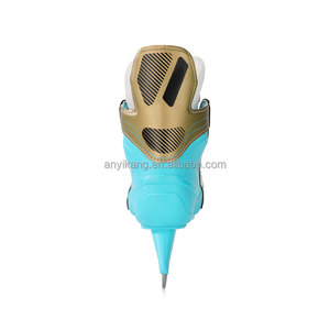 Patins <span class=keywords><strong>de</strong></span> <span class=keywords><strong>hockey</strong></span> sur glace à la mode bleu ciel avec lame <span class=keywords><strong>en</strong></span> acier inoxydable et maille respirante, Offre Spéciale et haute technologie - Product Image 6