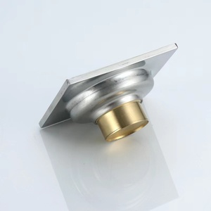 Desagüe de Piso Cuadrado de Acero Inoxidable de 4 Pulgadas, Moderno, Duradero, Resistente a Olores, <span class=keywords><strong>con</strong></span> Acabado Cromado, en Oferta - Product Image 5