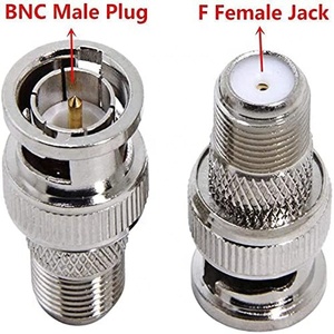 Coax Cable Adapter RG59 RG6 <strong>RG11</strong> F-Connector Straight <strong>BNC</strong> Male to F Female for CCTV Video RF Type - Product Image 2