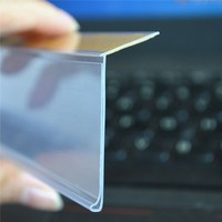 Porte-étiquette de supermarché en plastique, 1 pièce, bande de données avec adhésifs, pour échelle de supermarché