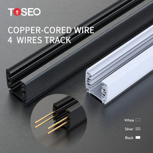 <span class=keywords><strong>Rail</strong></span> d'éclairage LED à 4 fils Design moderne <span class=keywords><strong>Rail</strong></span> de guidage en aluminium pour la décoration intérieure et le magasin de vêtements - Product Image 2